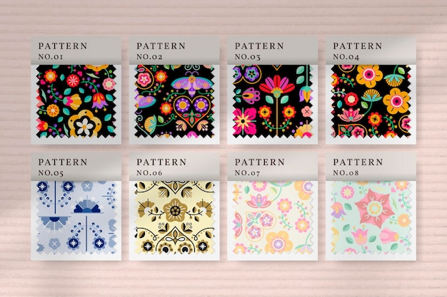 Ukážky vzorov a vzorkovník